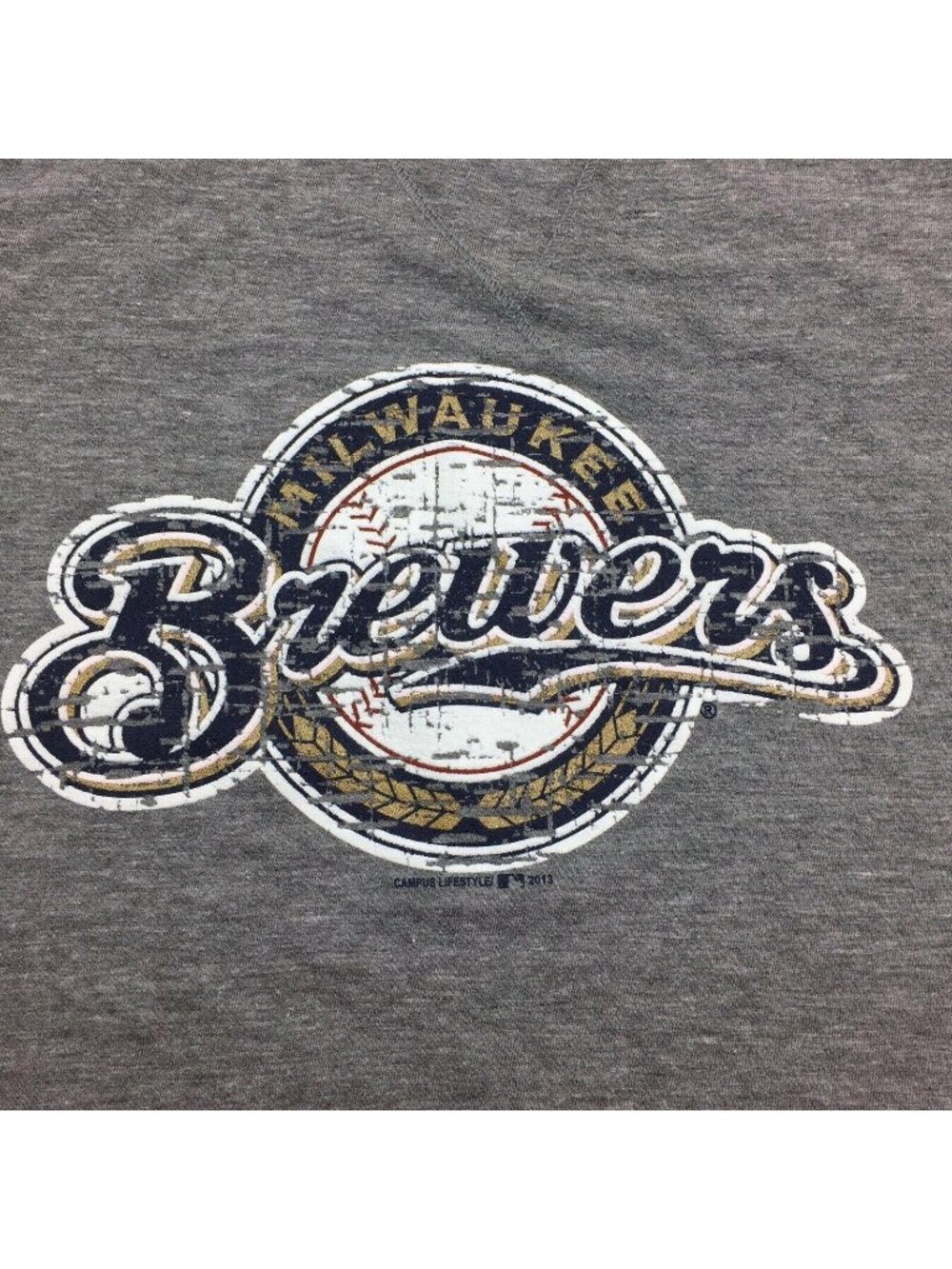 Campus Lifestyle Women's Brewers MLB Gray Tank Top Size X Large XL